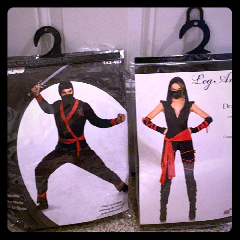 Halloween Couple Ninja Costumes Gem